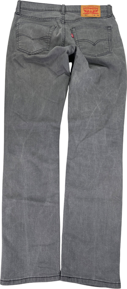 Levi’s Men’s Gray 511 Slim Fit Straight Leg Denim Jeans - 31x32
