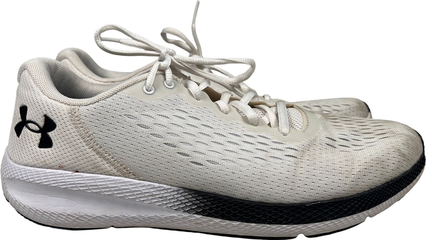 Under Armour Men’s White/Ivory Charged Pursuit Lace Up Athletic Sneakers - 10.5