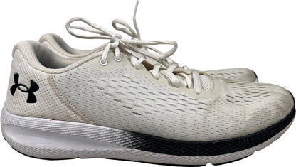 Under Armour Men’s White/Ivory Charged Pursuit Lace Up Athletic Sneakers - 10.5