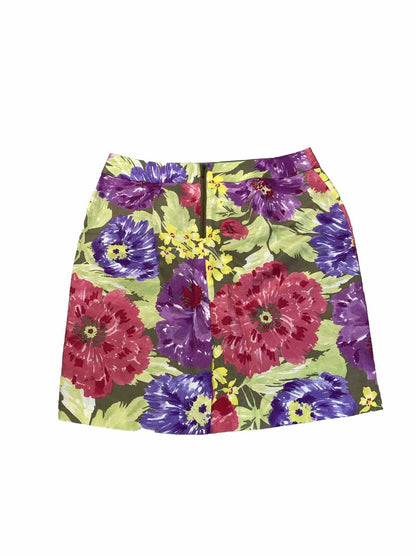 NEW Banana Republic Women's Multi-Color Floral Straight Skirt - 12 Petite