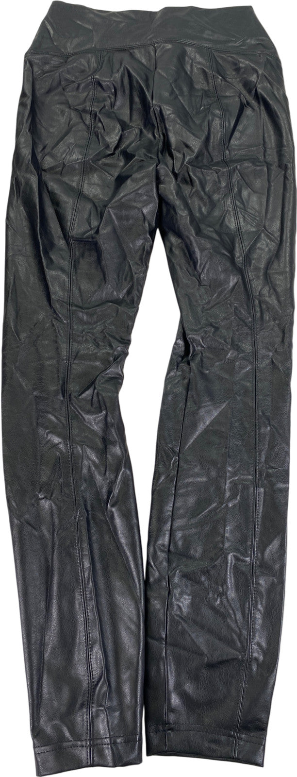 White House Black Market Women’s Black Faux Leather Leggings - 6