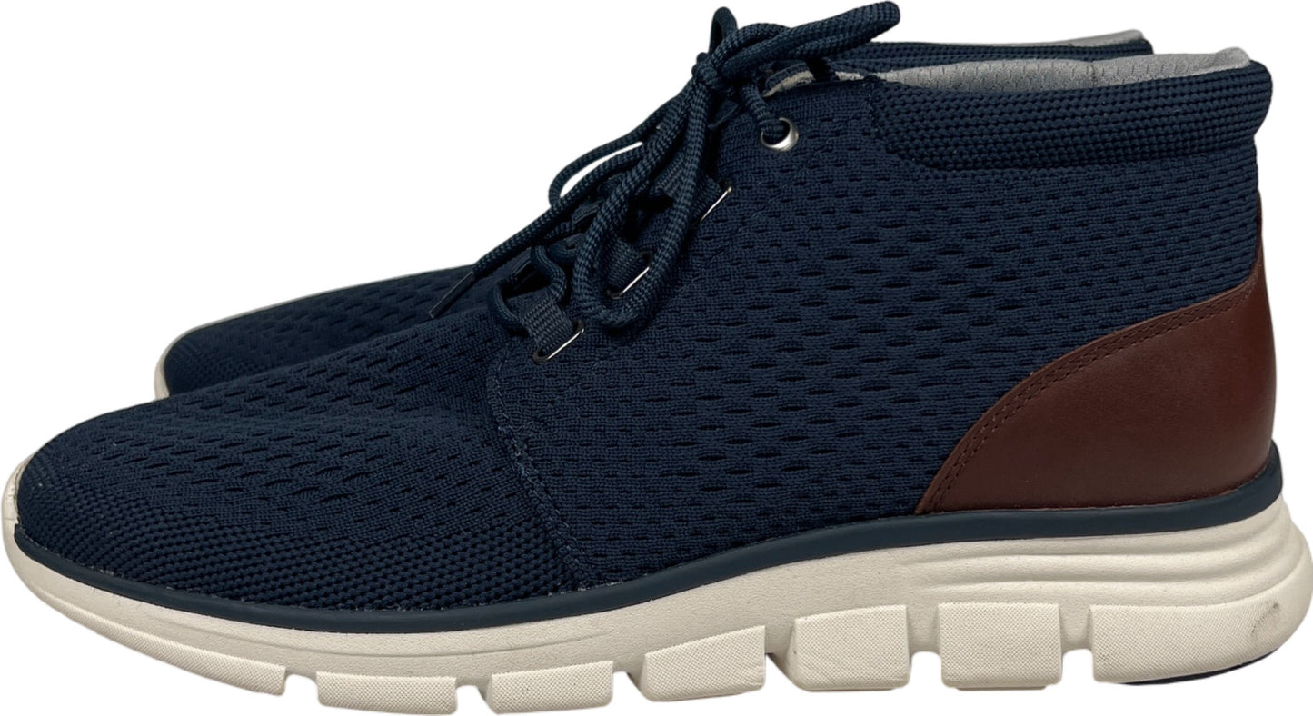 Johnston and Murphy Men’s Blue Amherst Lug Knit Chukka Boots - 10