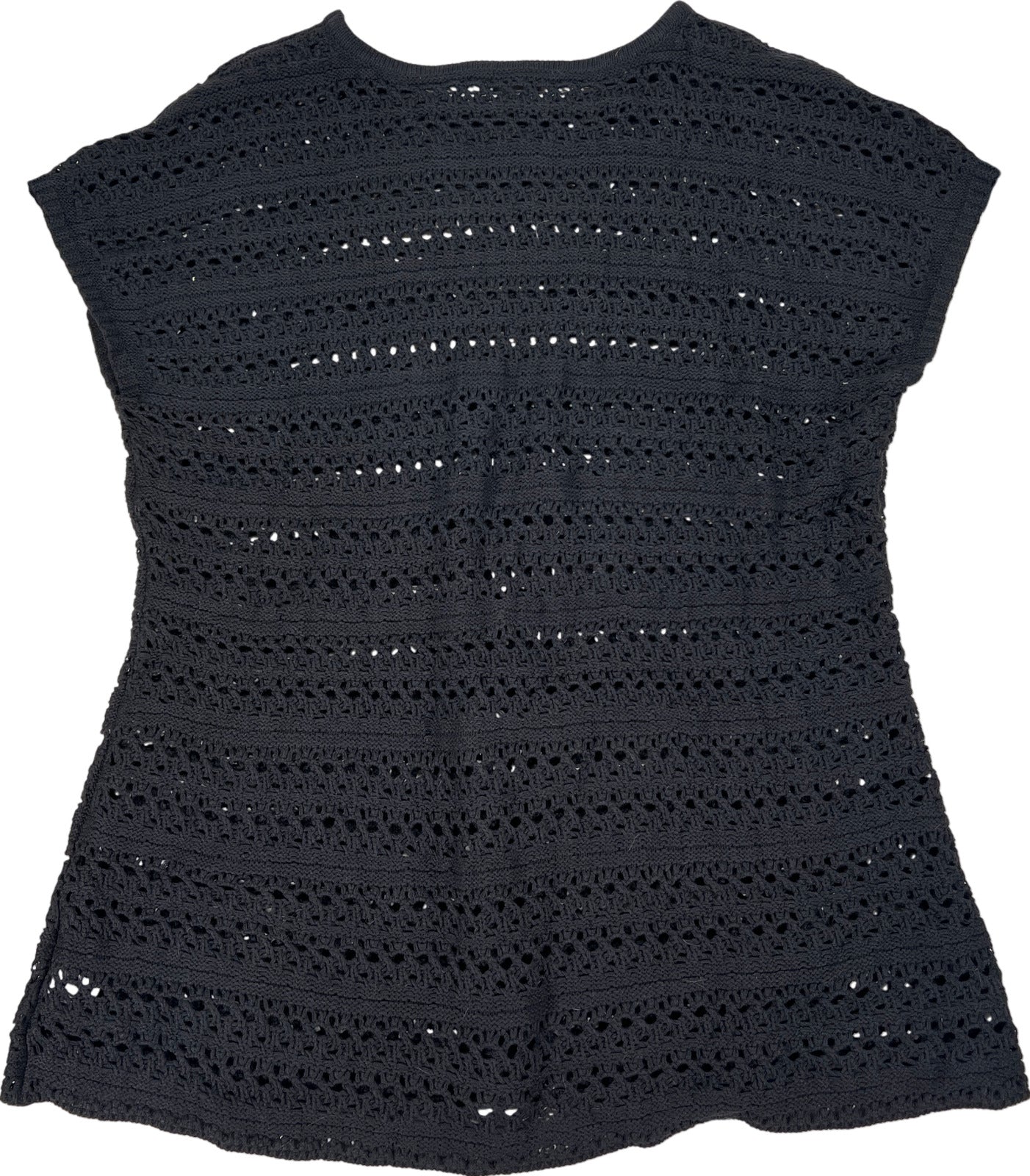 NEW Torrid Women’s Black Short Sleeve Mini Crochet Cover Up Dress - Plus 2X