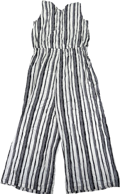 NEW Chico’s Women’s White/Black Gaucho Cropped Jumpsuit Shirt Set - 0/S