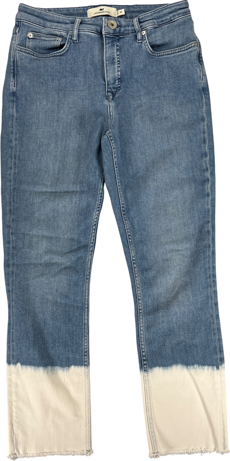 Vineyard Vines Women’s Light Wash/Ombre High Rise Straight Denim Jeans - 29