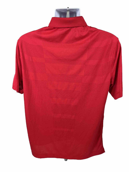 Nike Men's Red Short Sleeve Golf Polo Shirt - M