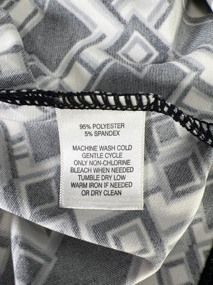 White House Black Market Women’s White & Black Stretch Tank Top - S