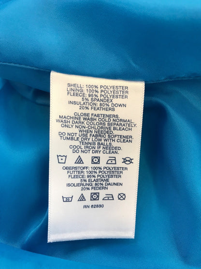 Lands End Women’s Blue Full Zip Down Filled Puffer Vest - M