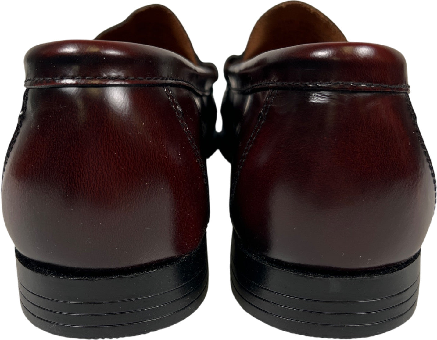 French Shriner Men’s Brown/Red Leather Arlington Penny Loafer - 11