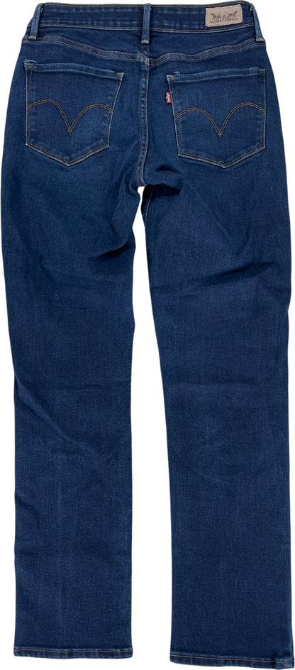 Levi’s Women’s Dark Wash Mid Rise Skinny Denim Jeans - 6