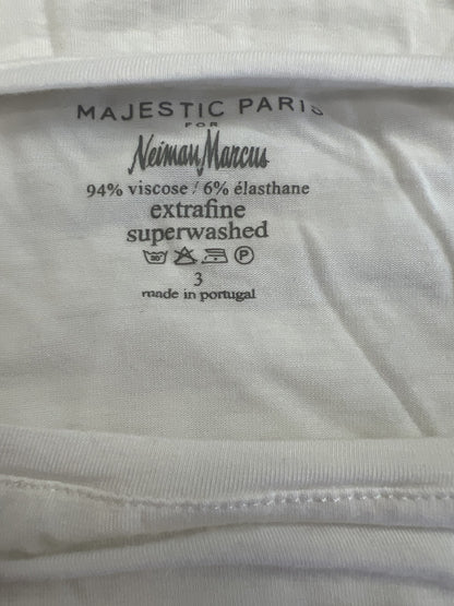 Majestic Paris for Neiman Marcus Women’s White 3/4 Sleeve Shirt - 3