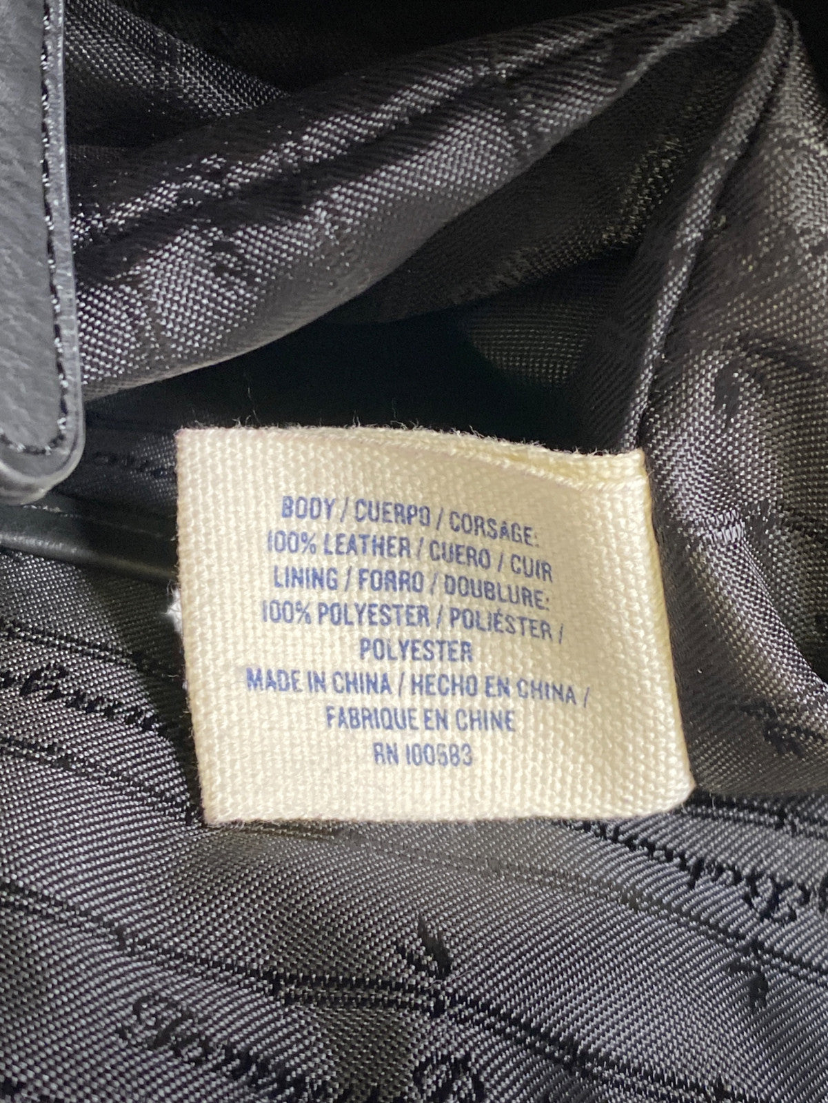 Tommy Bahama Women’s Light Beige Leather Zip Close Tote Bag Purse