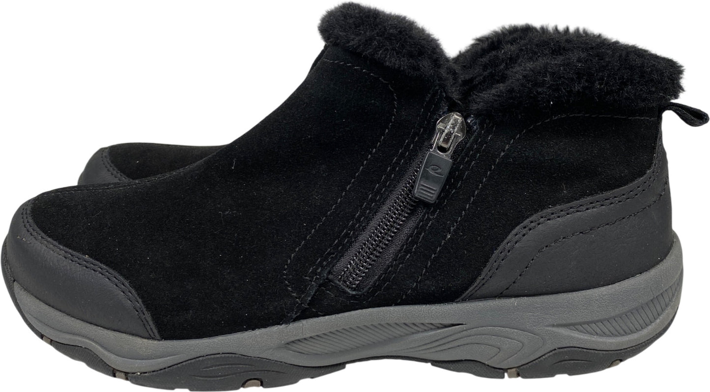 Easy Spirit Women’s Black Pedtra Ankle Zip Winter Booties - 7.5