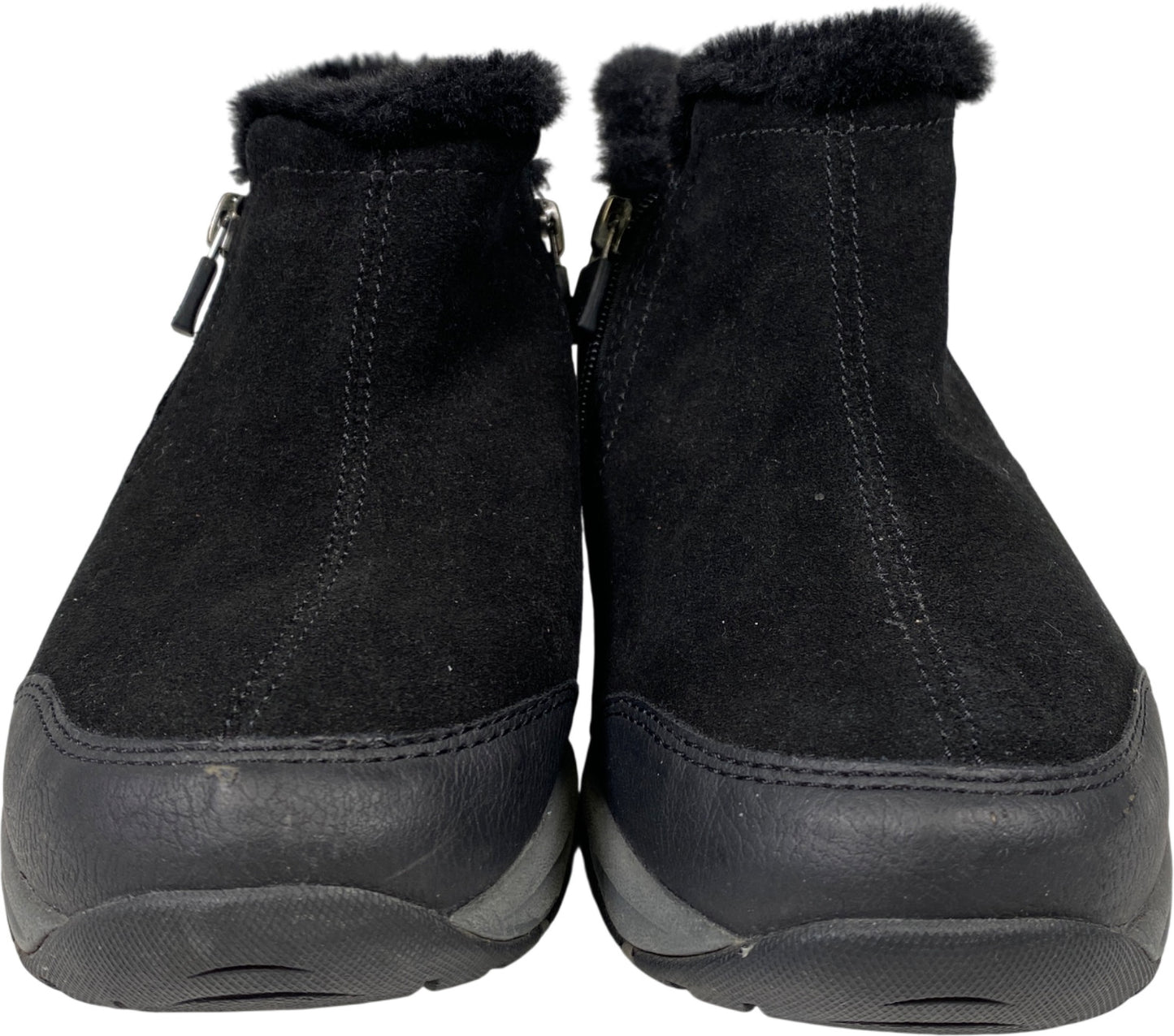 Easy Spirit Women’s Black Pedtra Ankle Zip Winter Booties - 7.5