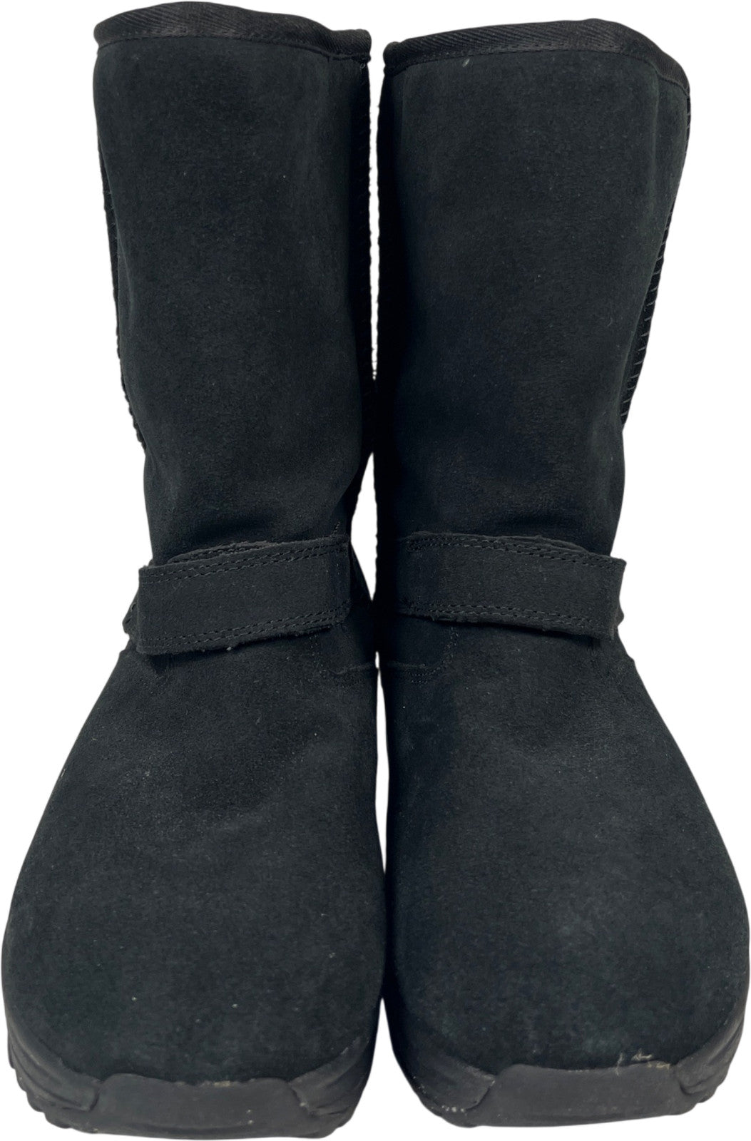 Skechers Women’s Black Shearling Shape Ups Boots - 7.5