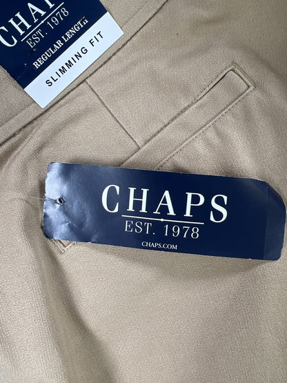 NEW Chaps Women’s Beige Slimming Fit Dress Pants - 6