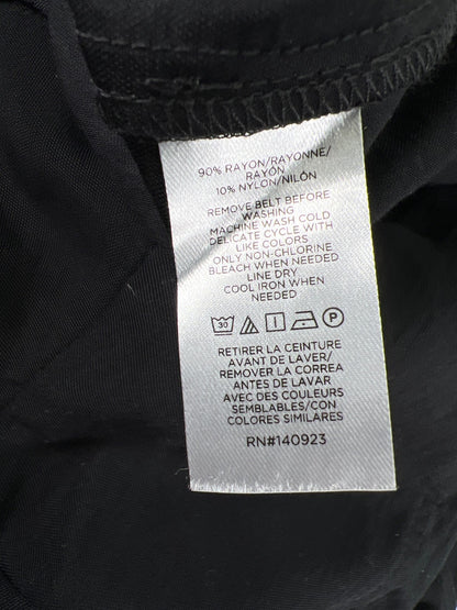 LOFT Women’s Black Long Sleeve Belted Slim Leg Jumpsuit - 4