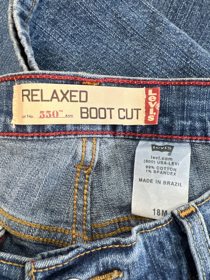 Levi’s Women’s Medium Wash 550 Relaxed Bootcut Denim Jeans - 18
