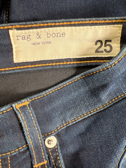 Rag and Bone Women’s Dark Wash Nina High Rise Skinny Denim Jeans - 25