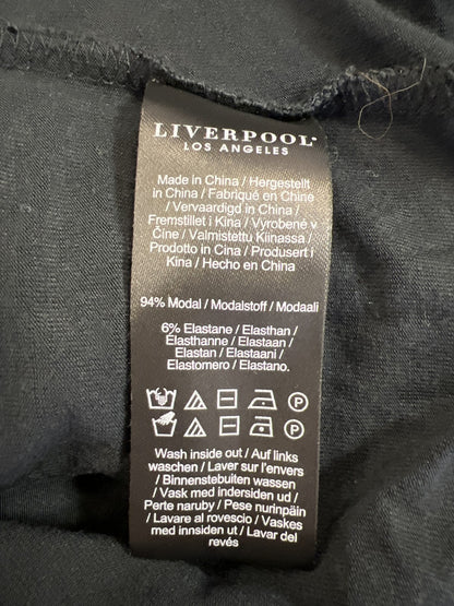 Liverpool Women’s Black Twist Front Short Sleeve T-Shirt - L