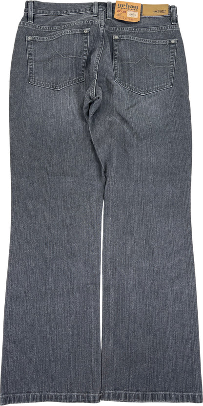 Urban Pipeline Men’s Gray Low Rise Slim Straight Denim Jeans - 32x30