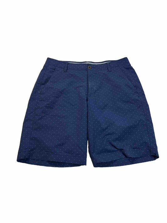 Under Armour Men's Blue Match Play Novelty Athletic Golf Shorts - 34