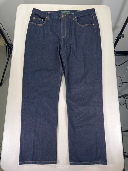 Lauren Ralph Lauren Women’s Dark Wash Classic Straight Denim Jeans - 18W