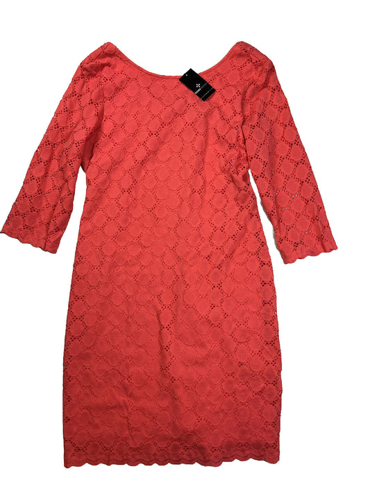NEW Ronni Nicole Women's Pink Coral Lined Sheath Dress - 14