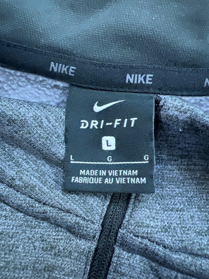 Nike Men’s Gray Fleece Lined Long Sleeve 1/4 Zip Pullover Sweatshirt - L