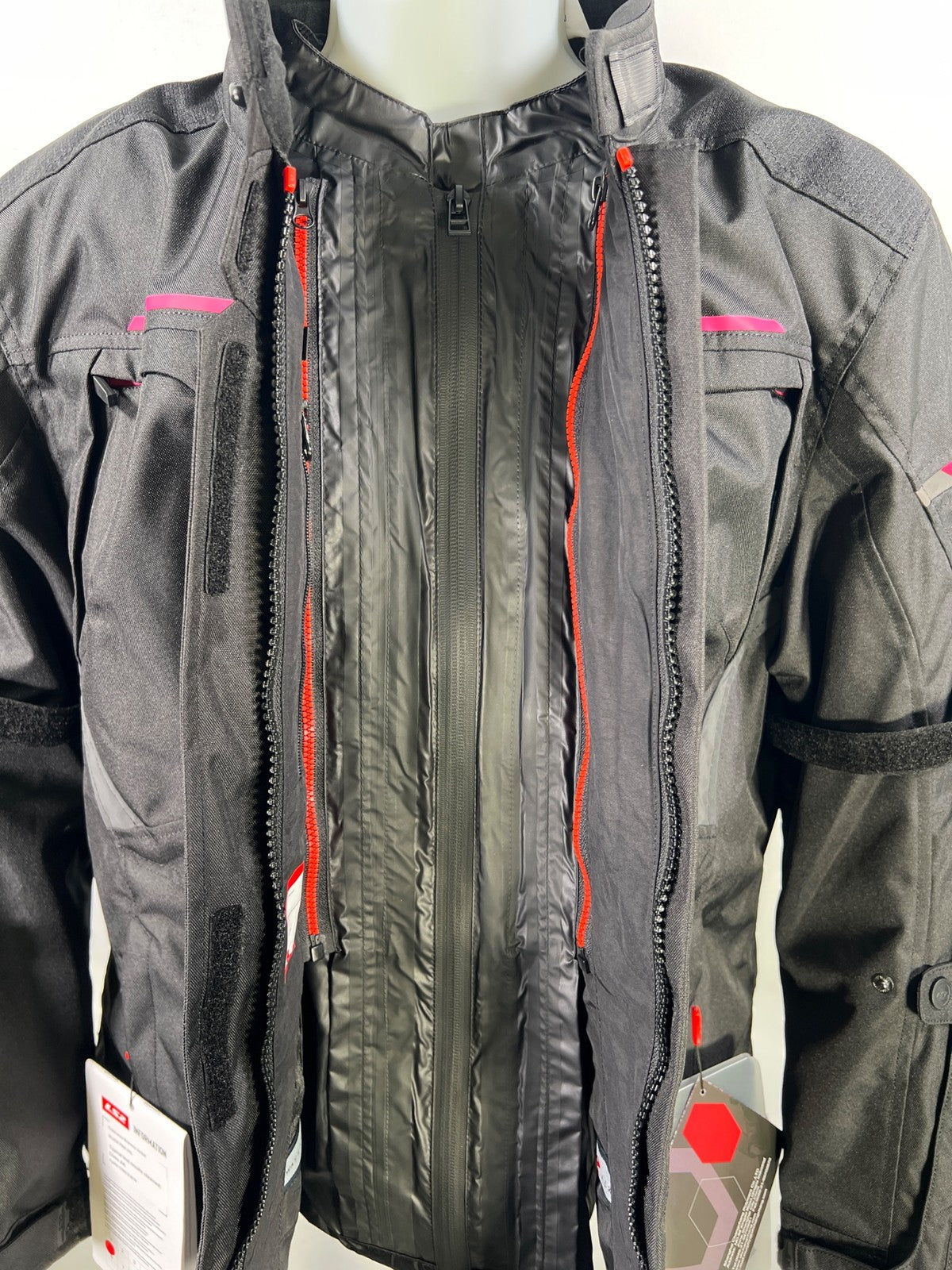 LS2 Apparel Women’s Black Endurance Motorcycle Riding Jacket - 3XL