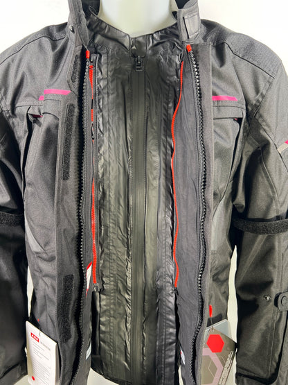 LS2 Apparel Women’s Black Endurance Motorcycle Riding Jacket - 3XL