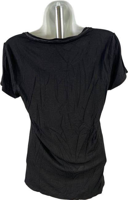 White House Black Market Women’s Black Short Sleeve T-Shirt - S