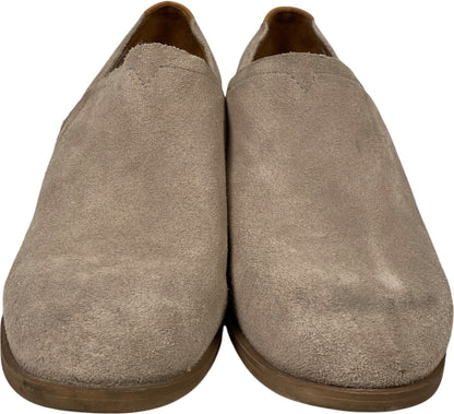 Toms Women’s Gray/Taupe Suede Shaye Low Heel Ankle Booties - 8.5