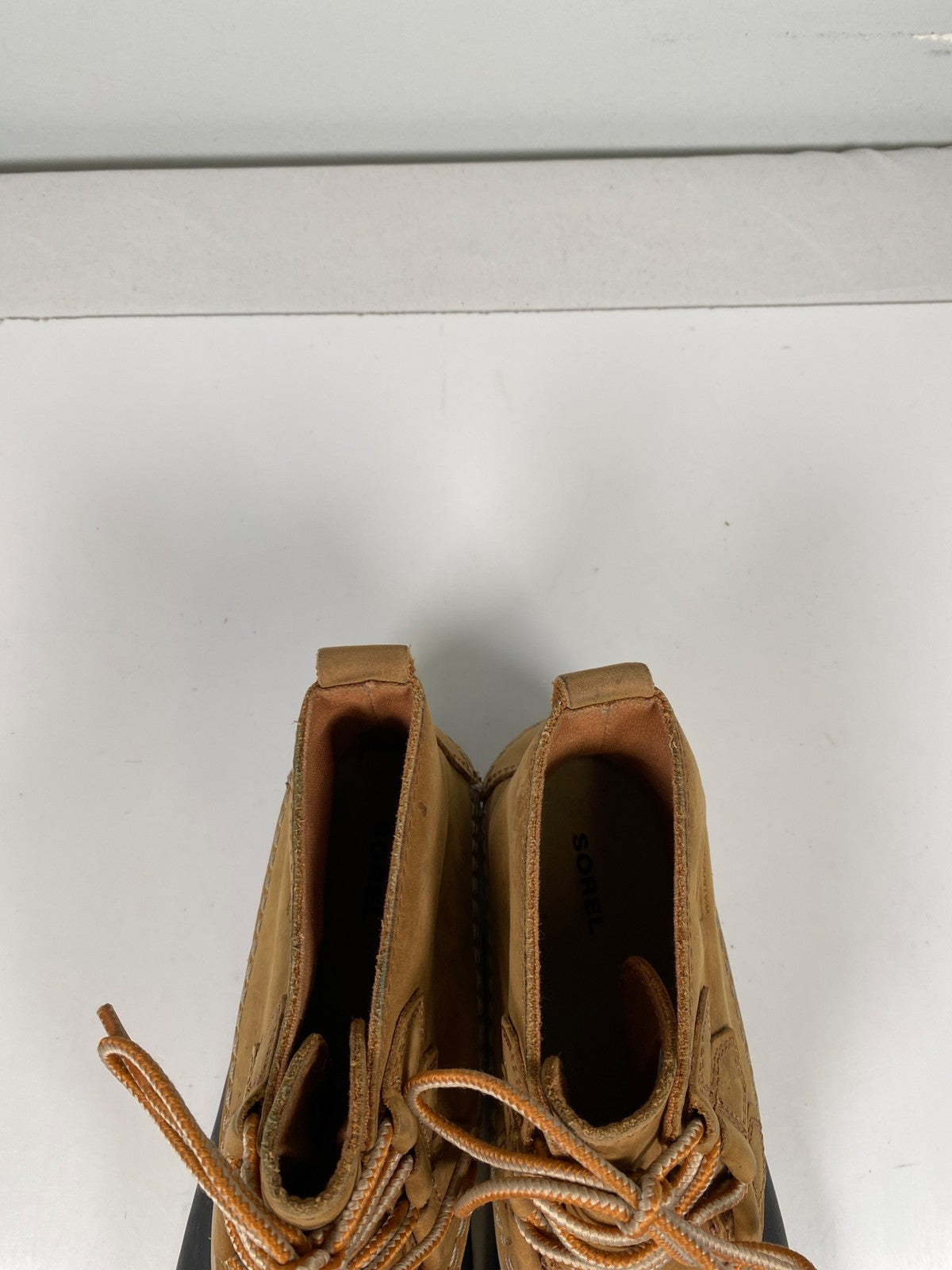 Sorel Women’s Tan Suede Out N About Suede Waterproof Lace Up Duck Boots - 7.5