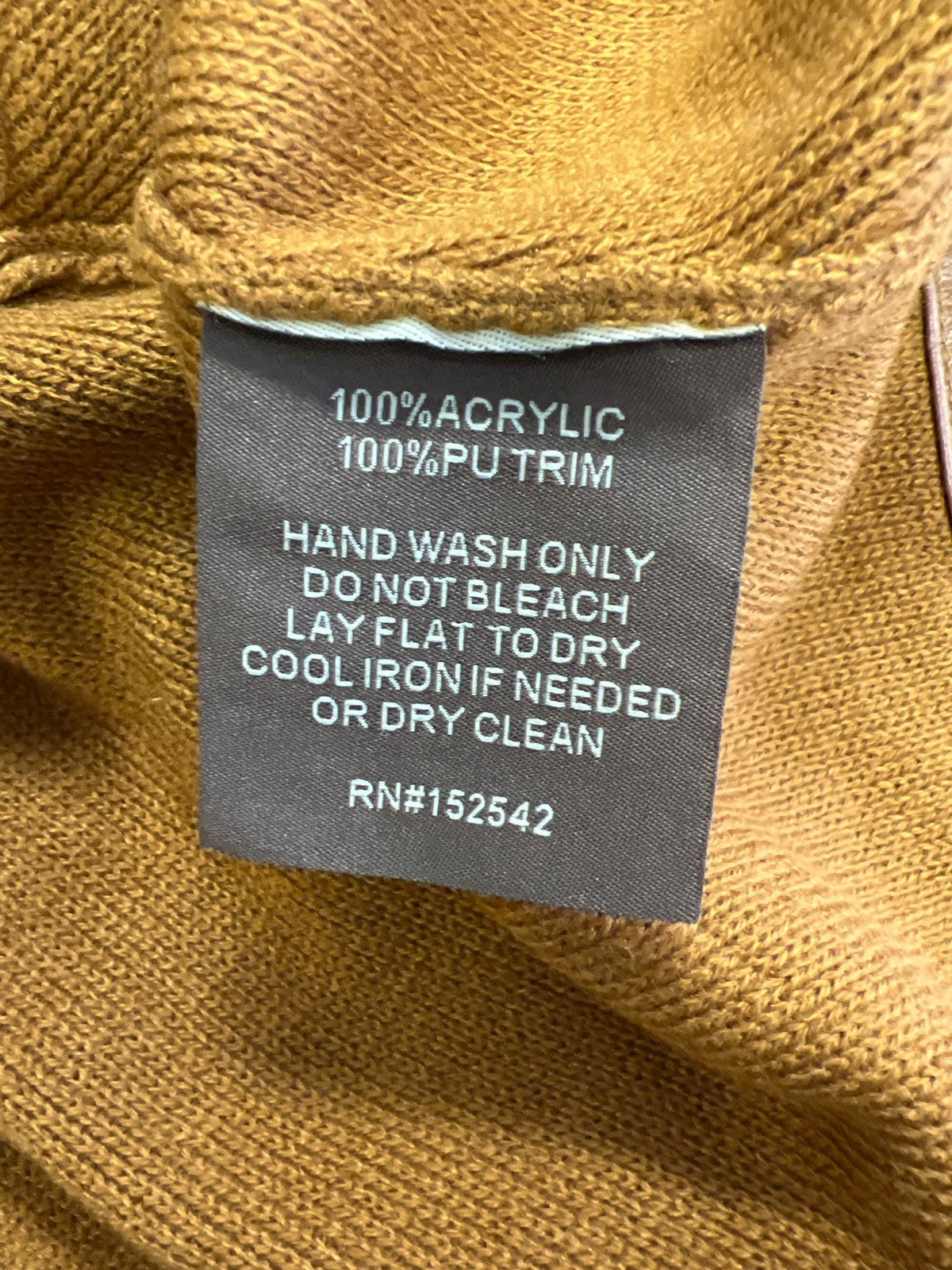 Patricia Nash Women’s Brown Woven Open Sleeve Cape Sweater - XS/S