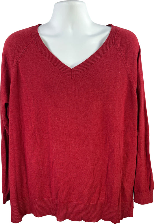 Lucky Brand Men’s Red Long Sleeve V-Neck Thin Sweater - XXL