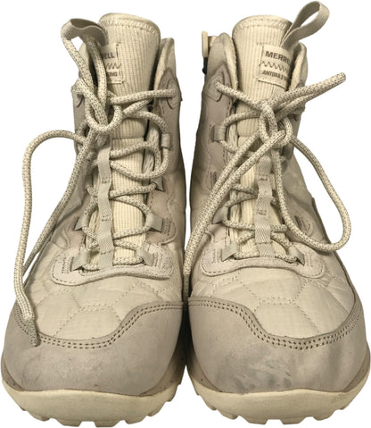 Merrell Women’s White. Angora 3 Thermo Mid Zip Waterproof Winter Boots - 8