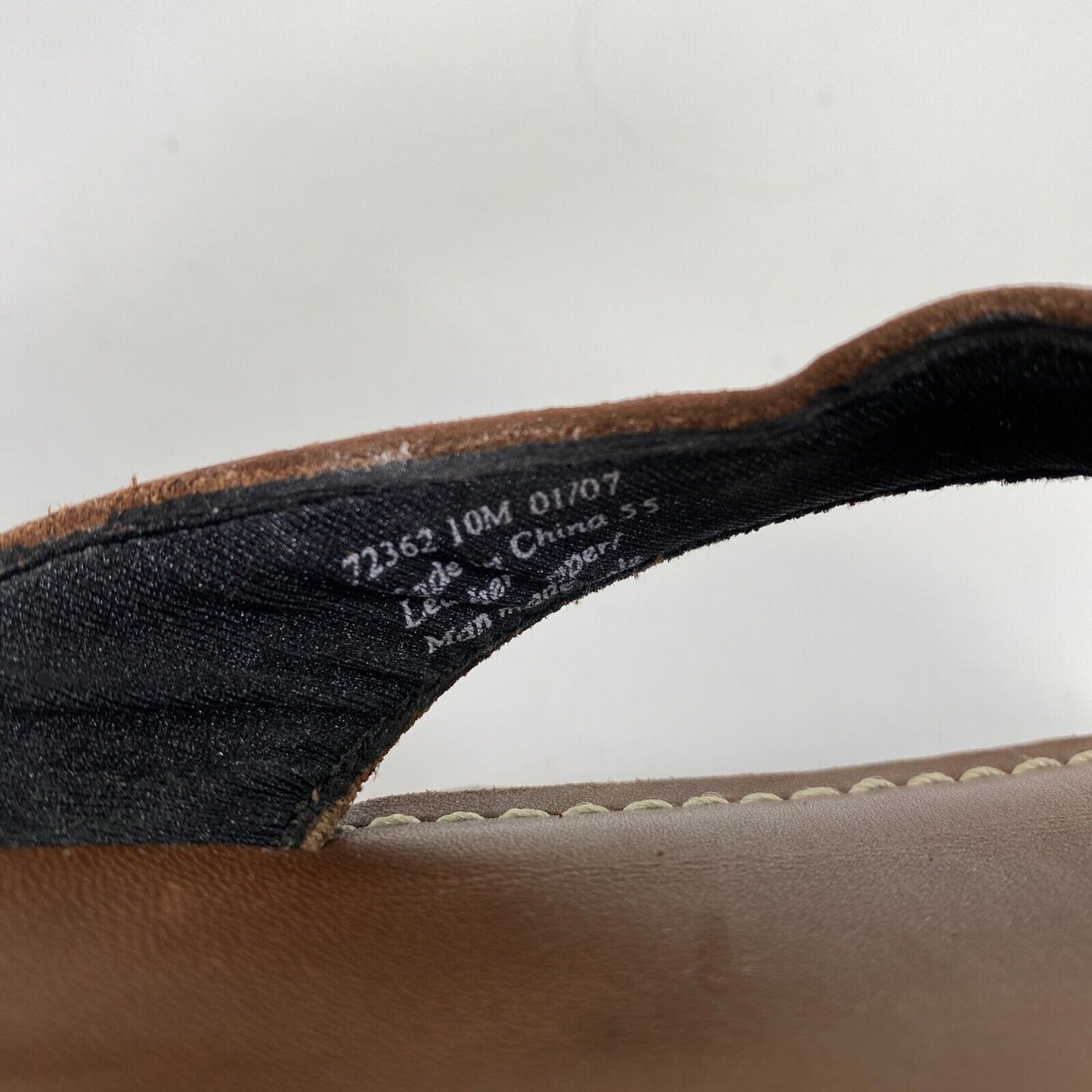 Clarks Women's Brown Leather Thong Flip Flops - 10