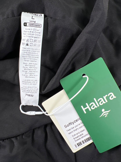 Halara Women’s Black Softlyzero Airy 2 in 1 Lined Athletic Shorts - L