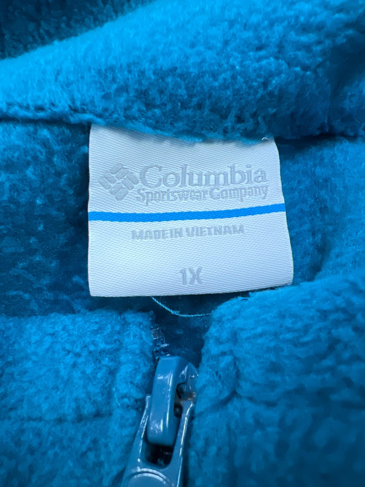 Columbia Women’s Blue Benton Springs Full Zip Fleece Jacket - Plus 1X