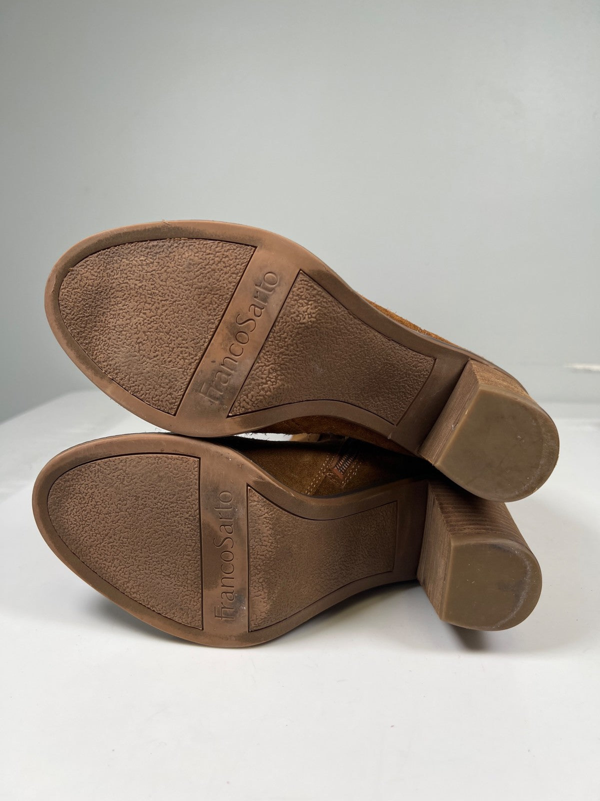 Franco Sarto Women’s Brown Suede Elnora Over The Knee Heeled Boots - 8.5