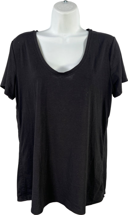 Athleta Women’s Black Short Sleeve Scoop Neck T-Shirt - L