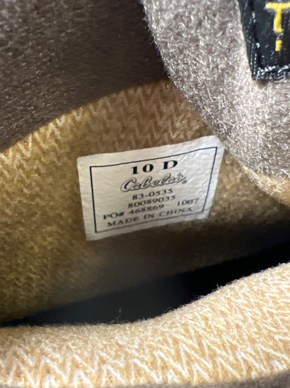 Cabela’s Men’s Tan/Beige Suede Snow Runner Waterproof Hiking Boots - 10 D