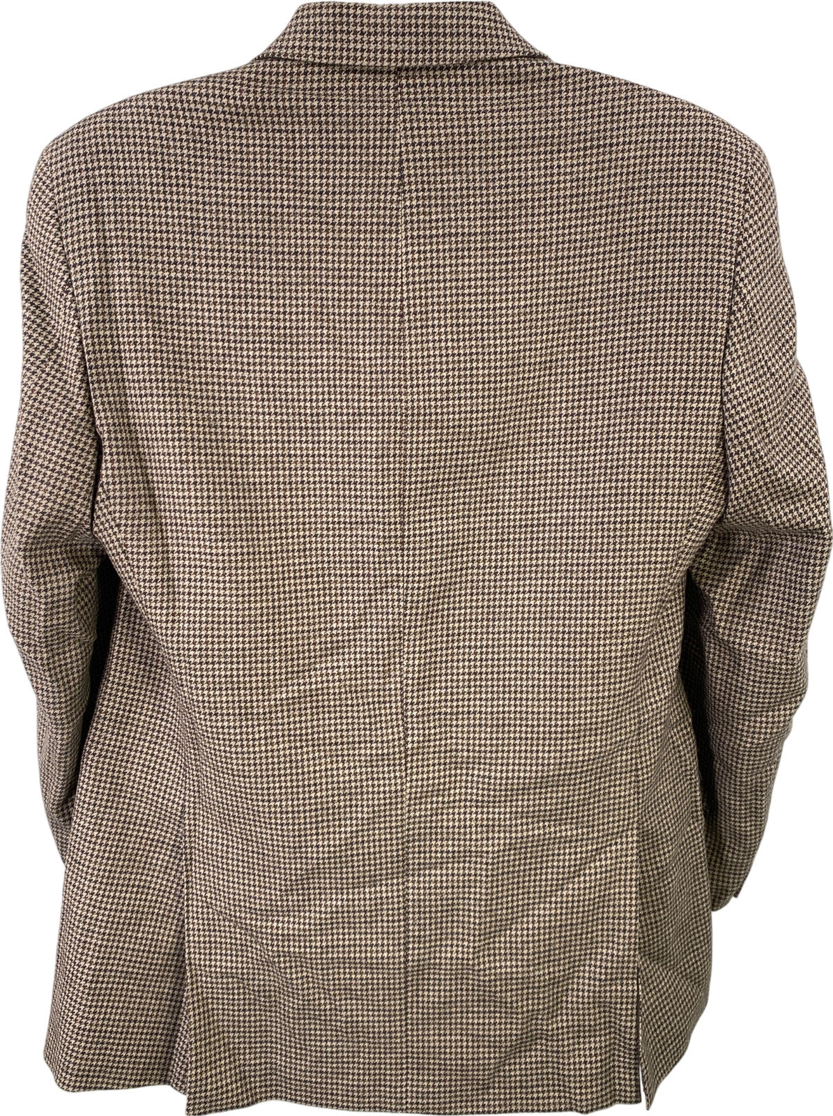 Michael Kors Men’s Brown Houndstooth Wool Blend Blazer Jacket - 42