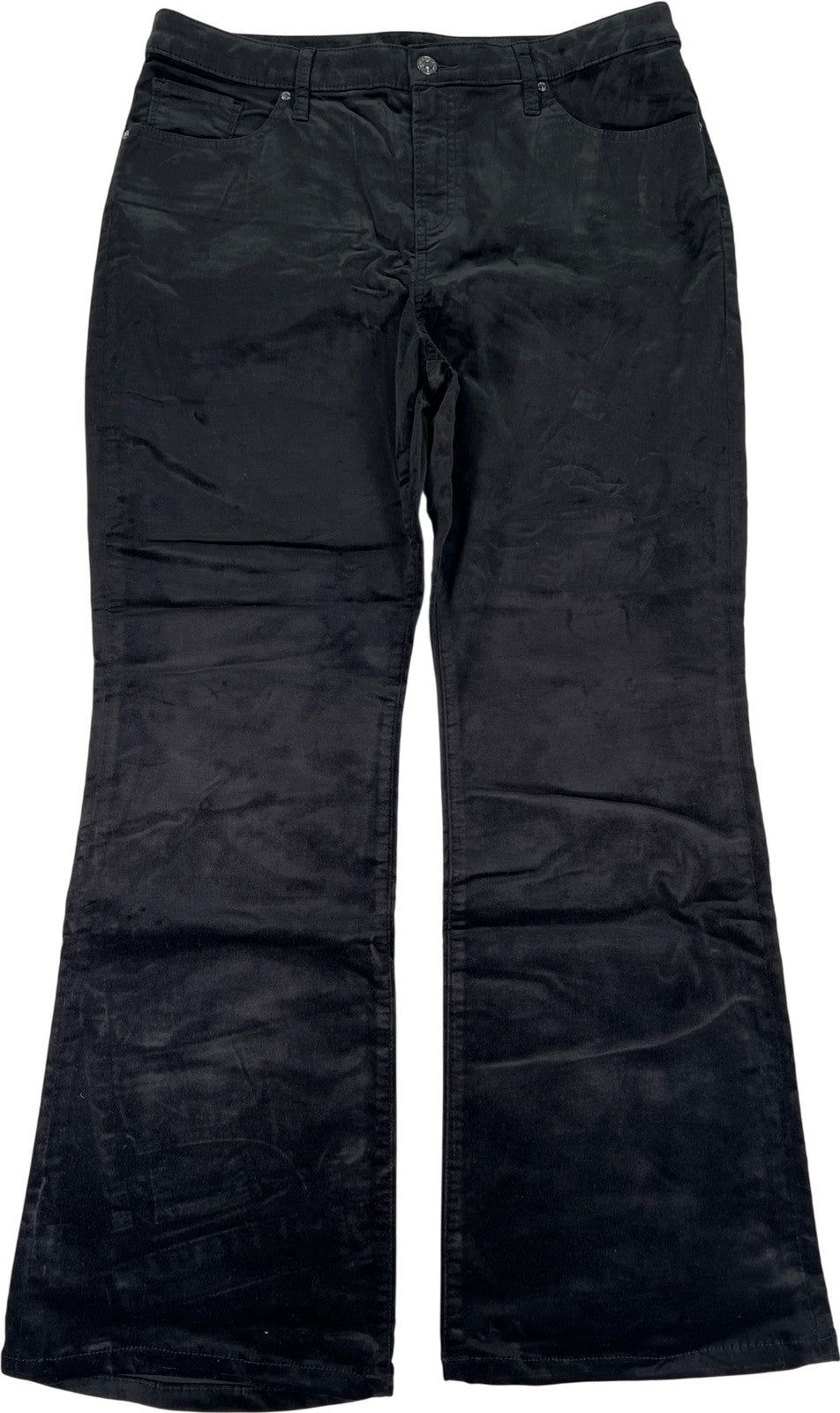 Chico’s Women’s Black Velour Boot Cut Jeans - 2/US 12