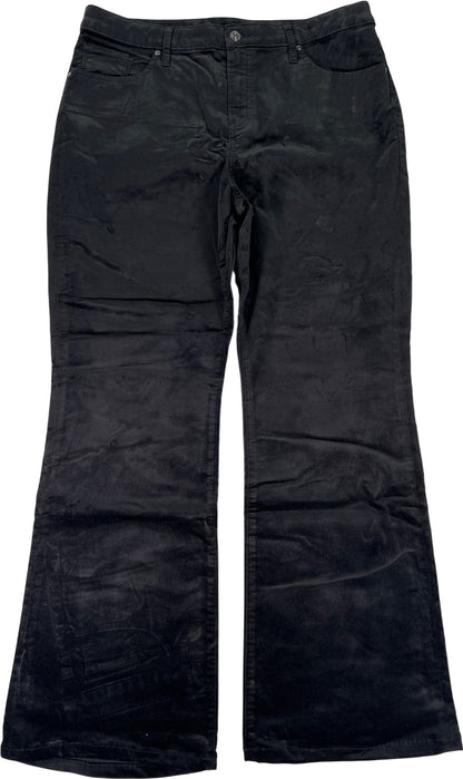 Chico’s Women’s Black Velour Boot Cut Jeans - 2/US 12