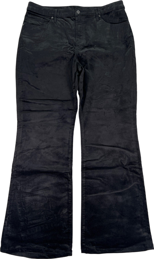 Chico’s Women’s Black Velour Boot Cut Jeans - 2/US 12