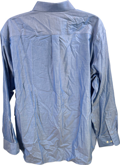 Jos A Bank Men’s Blue Travelers Collection Button Up Shirt - XXL