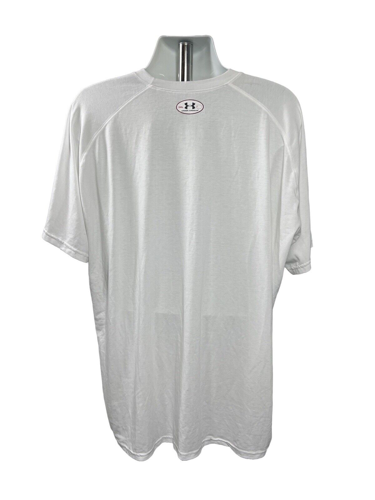 Under Armour Men's White Short Sleeve T-Shirt - 3XL