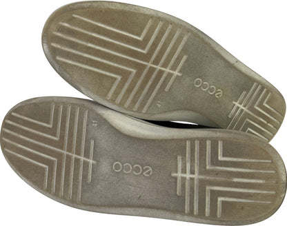 Ecco Women’s Black Leather Lace Up Casual Sneakers - 41/ US 10/10.5